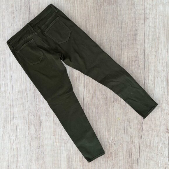 JUSTBLACK Olive Green Denim Stretch Skinny Jeans Just Black Size 30 - Picture 3 of 9